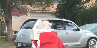 See What Happens When Your Neighbor Has a Manatee Mailbox That He Loves Dressing Up