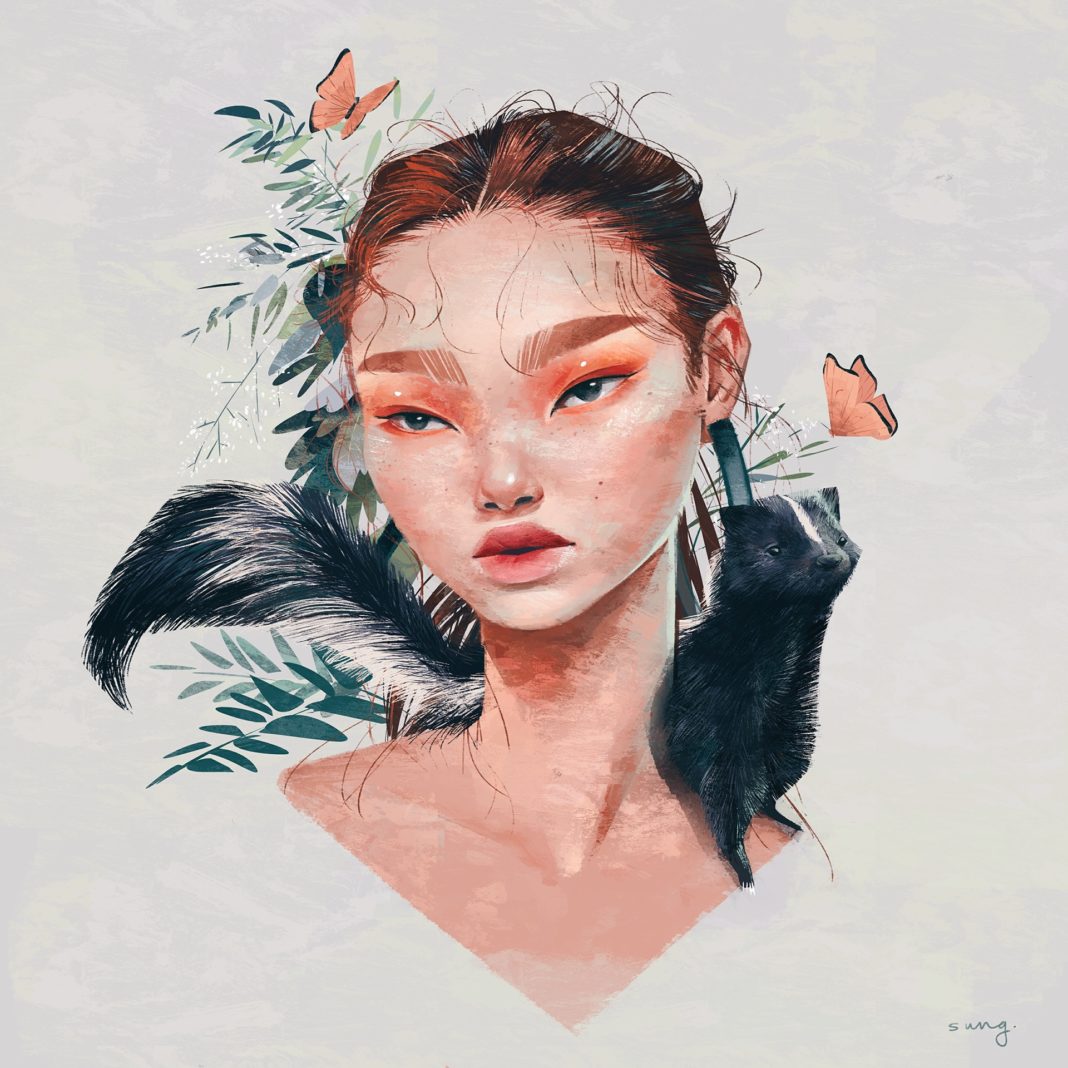 Artist Creates These Pretty and Quirky Portrait Illustrations - PlayJunkie