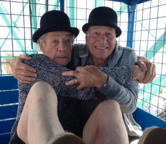 Patrick Stewart and Ian McKellen Setting the Friendship Goals