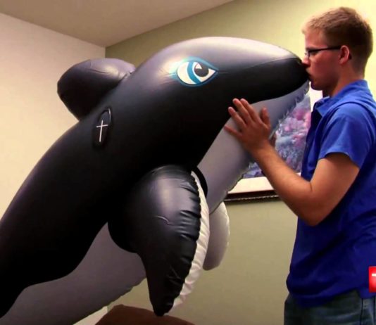 Find Out Why This Person Loves His Inflatable Animals