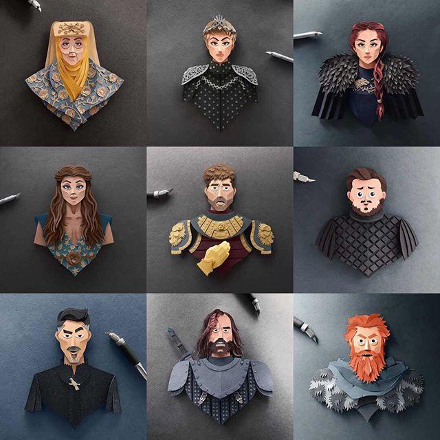These Game Of Thrones Papercuts Are Just What We Need Playjunkie