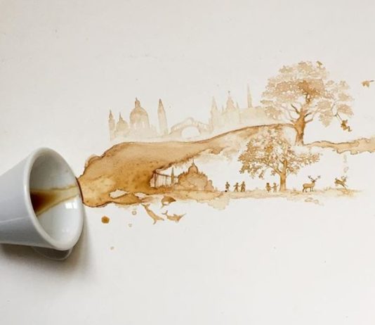 Artist Turns Coffee And Tea Into Gorgeous Paintings