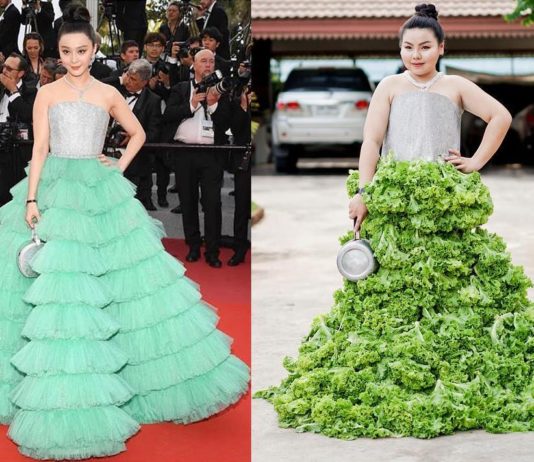 This Woman Recreates Celebrity Outfits Using Food