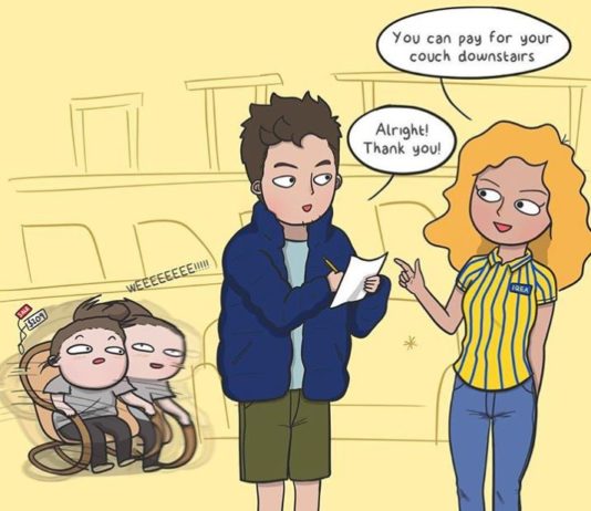 Artist Shows the Daily Charm of Life with Boyfriend and Cat