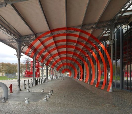 Felice Varini Creates Anamorphic Illustrations Around the World