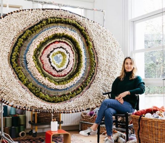 Tammy Kanat is the Master of Huge Wall Weavings
