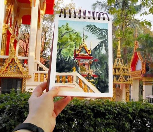 Elena Efremova Paints the Pieces of Historical Sites and Natural Sceneries