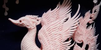 Man Carves Dragons and Floral Designs in Soap