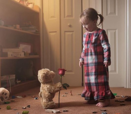 A Creative Dad Takes Many Pictures of His Kids and Their Favorite Toy
