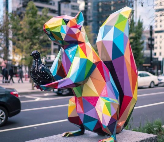 See the Okuda San Miguel’s Colorful Sculptures in the Streets of Boston