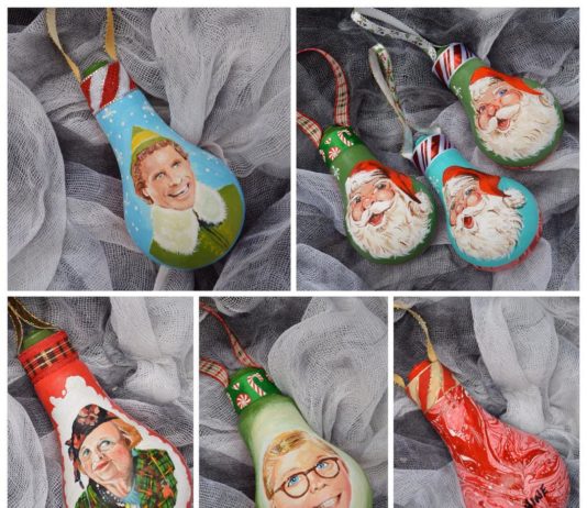 Artist Turns Burnt-out Light Bulbs Into Christmas Decor