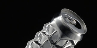 Sculptor Hand-Presses Aluminum Cans into Elaborate Geometrical Shapes
