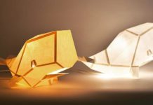 These Papercraft Lamps Create Illuminated Geometric Animals