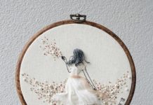 Artist Creates 3D Embroidery Designs With Dresses Flowing Freely