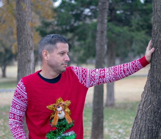 Guy Takes Ugly Christmas-sweaters to the Next Level