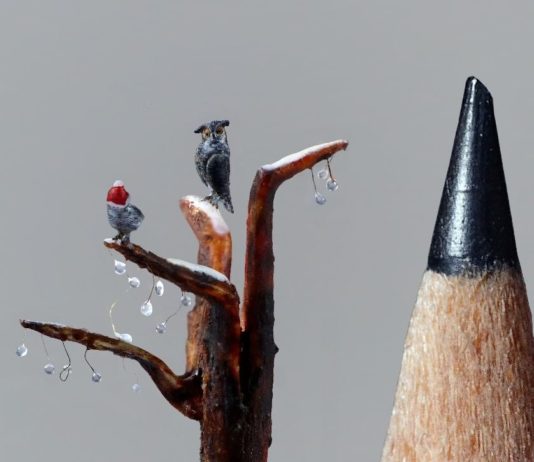 Artist Creates Miniatures That Are So Tiny, You Need a Magnifying Glass to See Them