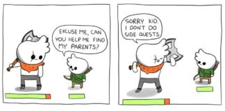 Illustrator Creates Smart Comics of a Boy Searching for his Parents