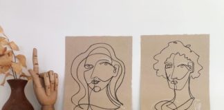 Impressive Continuous Line Drawings by Miriam Tribe