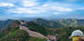 The Small Lego Backpacker is Exploring the World