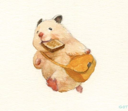 Japanese Artist Illustrates The Daily Adventures םf His Pet Hamster