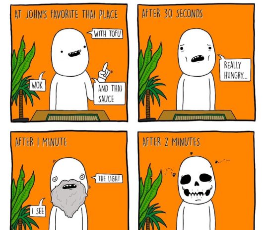 Guy After Breakup Comes up with Cynical Webcomics