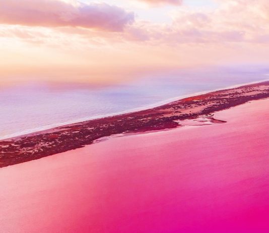 This Lake Looks Like an Abstract Painting From Above