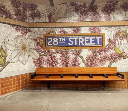 Flower Mosaics Has Taken Root In NYC Subway Station