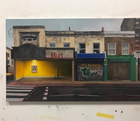 Artist Paints Deserted Houses With Fantastical Interiors