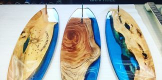 Unique, Great Looking Surfboards Made from Wood and Resin