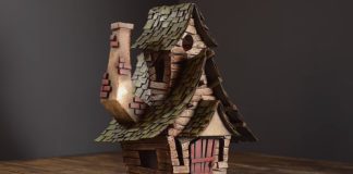 Mom Makes Outstanding DIY Witch House Made Of Cardboard