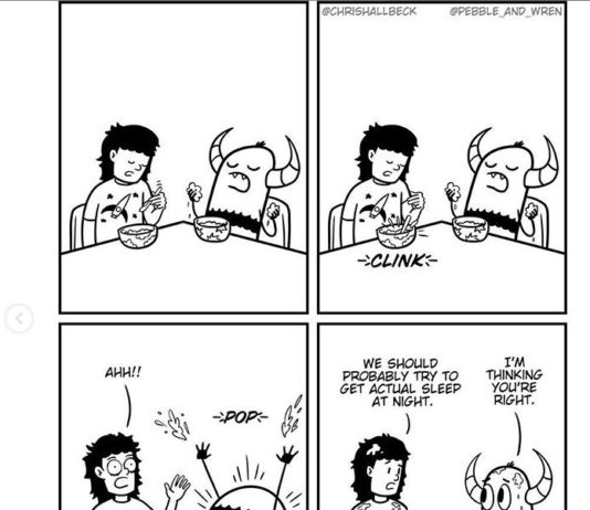 Adorable Comics about a Monster and a Girl