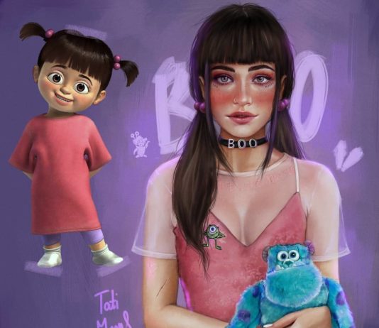 Artist Draws Her Own Modern Version of Cartoon Characters