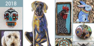 Donna Van Hooser Makes Mosaic Dogs