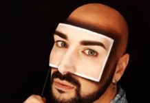 Artist Creates 3D Optical Illusions Using Makeup