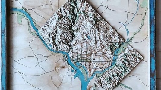 Artist Creates 3D Wooden Maps That Show the Beauty of Our Planet