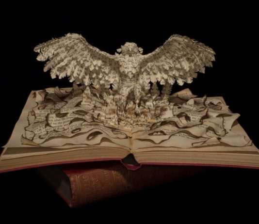 Artist Creates Incredible 3D Sculptures Out of Pages of Books