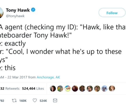 Tony Hawk Tweeting About People Not Recognizing Him is Hilarious