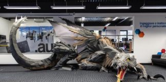 Paper Artist Creates Amazing Lifesized Paper Dragon Viking Direct