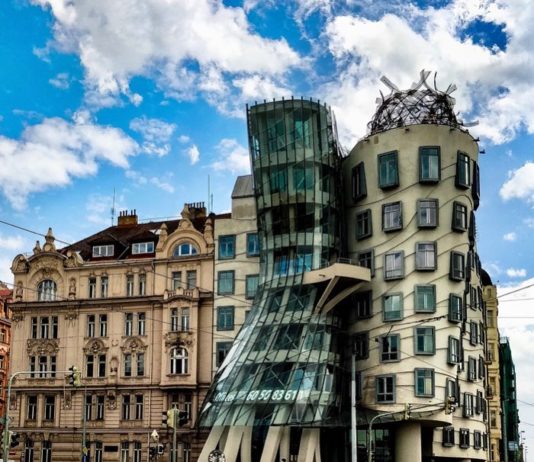 The Famous Dancing House of Prague by Frank Gehry