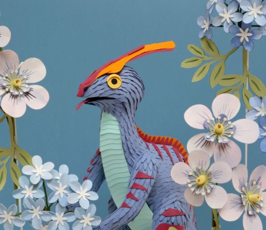 Artist Uses Paper to Create Intricate 3D Sculptures of Birds and Flowers