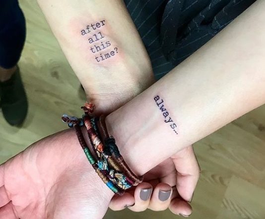Creative and Clever Matching Tattoos for Couples and Siblings