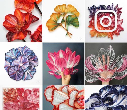 Incredible Paper Art Inspired by Plant and Flower Motifs
