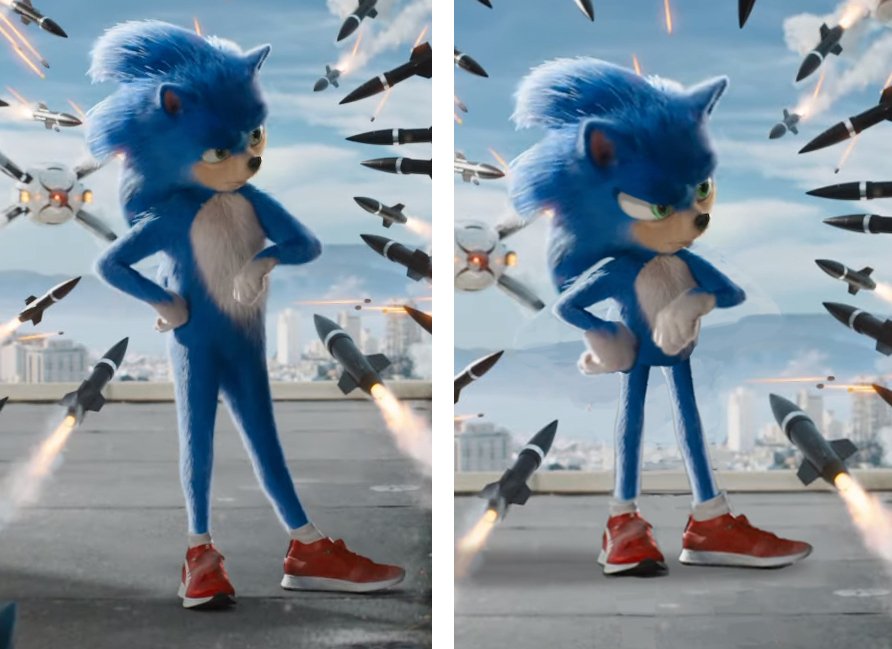 Basically Sonic the Hedgehog's Redesign (Sonic Movie ANIMATION)