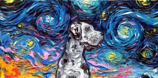 Aja Trier Comes Back With the Adorable Starry Night Dog Series