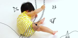 Japanese Dad Draws On His Toddlers’ Photos