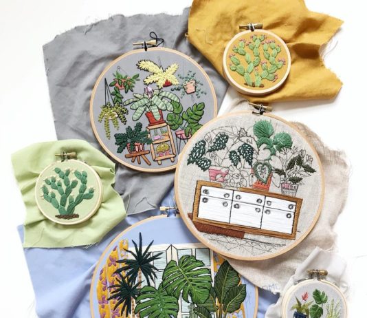 These Embroideries Are An Homage to Houseplants