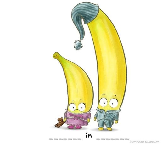 Animators Illustrate Fruits and Veggies in Rhyming Clothing