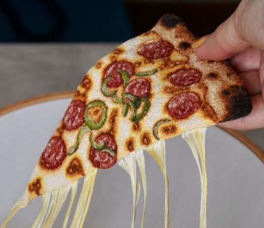 We’re Obsessed with These Tiny Food Embroideries