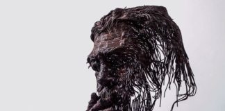 Artist Uses Metal Wires To Sculpt Portraits of Historical Figures