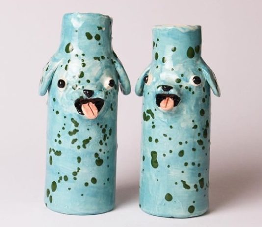 These Quirky Ceramic Vases Are Shaped Like Silly Dogs